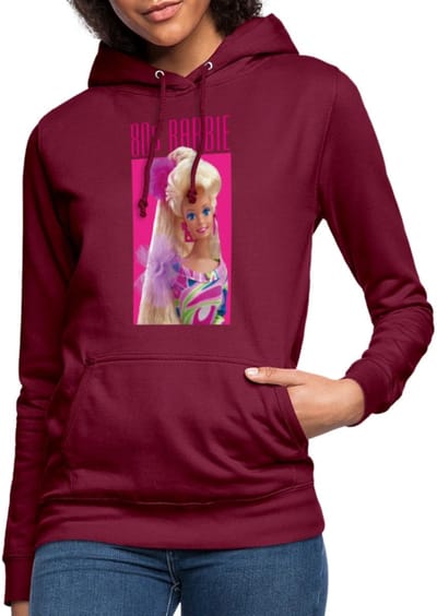Barbie Portret Karakter Jaren 80 Hoodie Dames