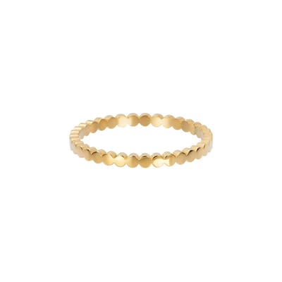 Fame-Flat Circles-Goudkleurig-Dames Ring