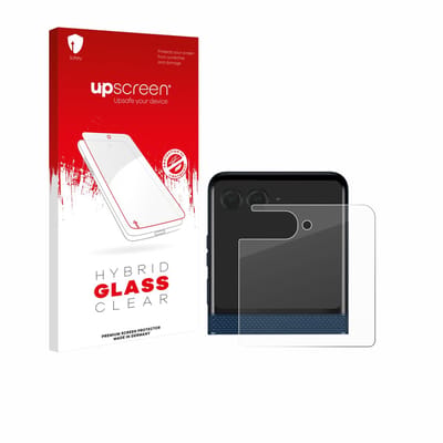 upscreen - Screenprotector voor Motorola Razr 60 (Achterdisplay) - Folie Beschermfolie Beschermglas transparant