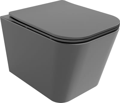 Mexen Teo randloze wc-pot met slim, donkergrijze matte duroplast softclose zitting - 30854071