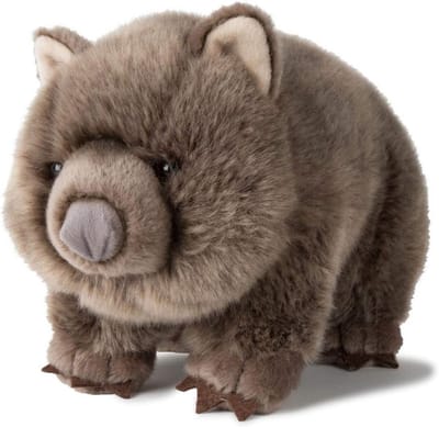 Pluche Wombat - Knuffeldier Dier - Knuffelen en Spelen - Levensecht Ontwerp - 28 cm - Grijs