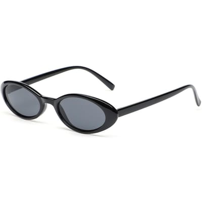 Vintage Ovale Zonnebril 2024 Heren Luxe Merk Designer Kleine Ovale Zonnebril Retro Mode Dames Zonnebril Oculus gray