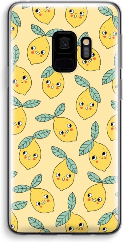 Hoesje geschikt voor Samsung Galaxy S9 hoesje - Citroenen - Soft Cover Telefoonhoesje - Bescherming aan alle Kanten en Schermrand