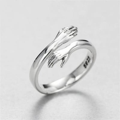 Romantische Liefde Knuffel Handringen Creatieve Liefde Voor Altijd Open Vingerringen Verstelbaar Prachtige Sieraden Ring Voor Vrouwen Feestcadeau Resizable