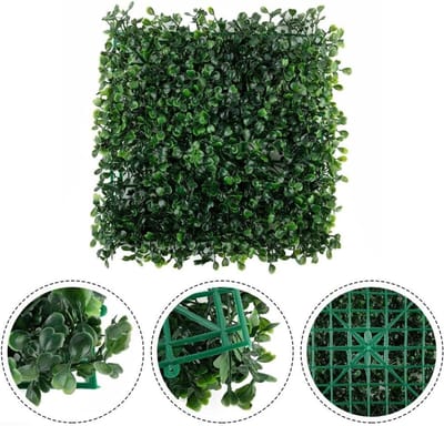Kunstgras Panelen - Groene Muren - Ruimte Verfraaien - Onderhoudsarm & Weerbestendig - 25x25cm - Groen