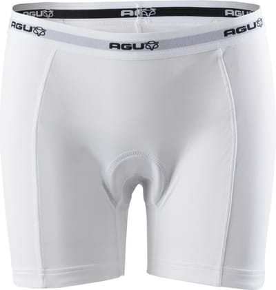 AGU Underwear Fietsonderbroek Essential - Fietsonderbroek Dames met Zeem - Ademend Fietsondergoed - Wit - M