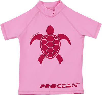 Kids lycra | UV-zwemshirt | schildpad roze | maat 98/104