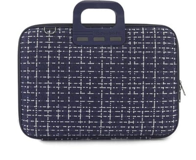 Bombata Tweed' 15 inch Nylon Laptoptas - Prato - 15,6 inch - Blauw