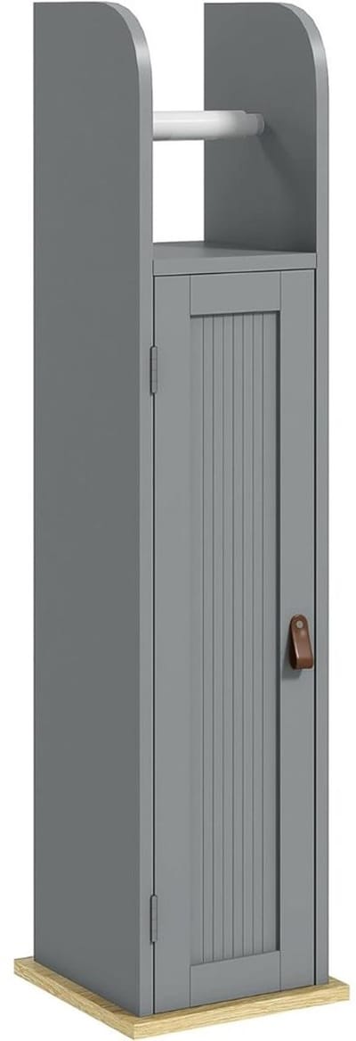 VELTRR® Badkamerkasten Hoog - Toilet Kastje Staand - Badkamerkastje