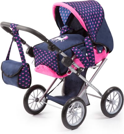 Bayer Design - Poppenwagen City Star - Blauw en Roze
