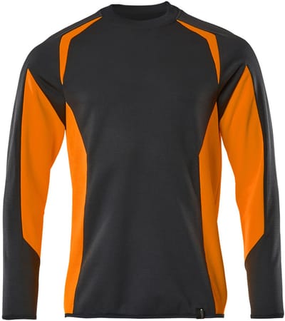 Mascot Accelerate Safe Sweatshirt 22084-781 - donkermarine/hi-vis oranje - 3XL