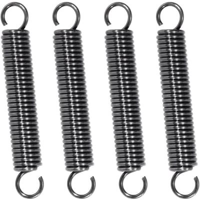 Trekveer Met Haken - Spanveren - Bevestiging en Spanning - Hoogwaardig Pianodraad - 50 mm - Zwart