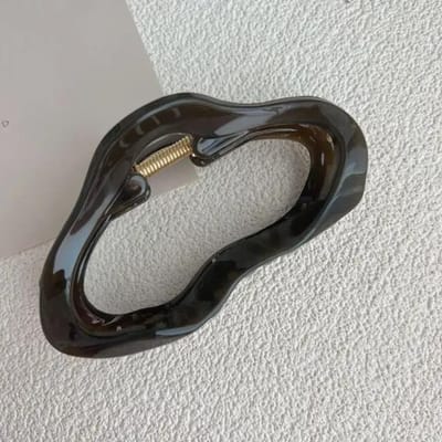Elegante Wolken Uitgesneden Haarklemmen Clip Vrouwen Meisjes Jelly Acryl Haarklemmen Plastic Haarpinnen Speldjes Haaraccessoires zwart