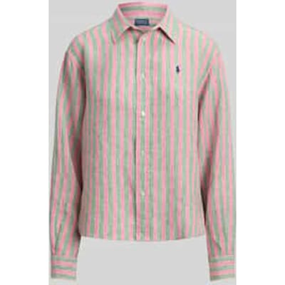 Boxy fit Overhemdblouse van puur linnen