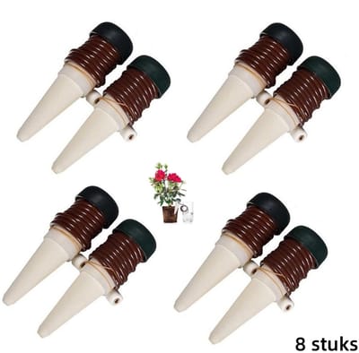 8 x Waterdruppelaars- geschikt voor automatische bewatering binnenshuis, in de tuin en in potten (3x11CM)