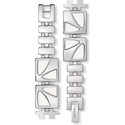 Swatch Plastic - Square SUB 18mm ASUBM115G SUBM115G Petal Of Ivory band
