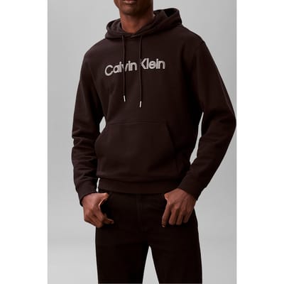 Calvin Klein Ls Classic 350 Terry Hoodie Black Taglia: S | Felpe con cappuccio Outlet | Uomo | Nero