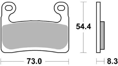 Moto-master Bmw 413501 Gesinterde Remblokken Zwart