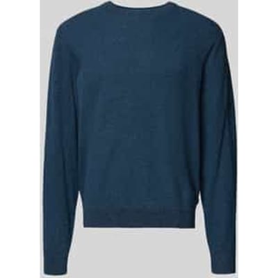 Tom Tailor - Gebreide trui van katoen - Maat M - real teal navy twotone