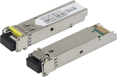 Deltaco SFP-G-1G-BiDi1, Vezel-optiek, 1250 Mbit/s, SFP, LC, 10000 m, 1550 nm