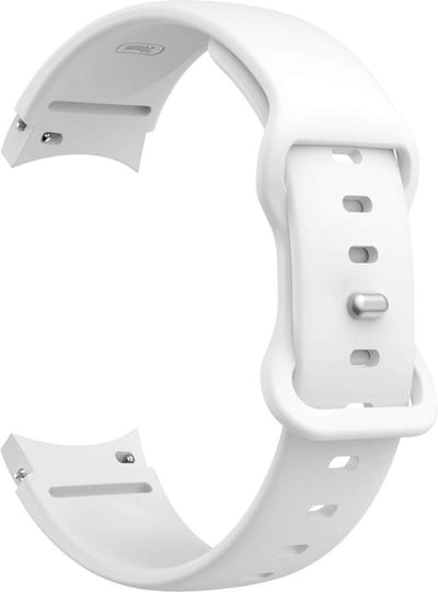 Siliconen bandje - geschikt voor Samsung Galaxy Watch 7 / Watch FE / Watch 6 / Watch 6 Classic / Watch 5 / Watch 5 Pro / Watch 4 / Watch 4 Classic - wit