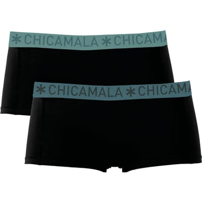 Chicamala Dames Boxershorts – 2 Pack – Ondergoed – Kleding – 95% Katoen – Normale Lengte – Dameskleding – Onderbroeken Dames