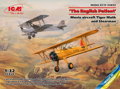 ICM Modelbouwpakket Militaire voertuigen - 32053 The English Patient Movie Aircraft Tiger Moth - Stearman Plastic - 1:32 - Modelbouw