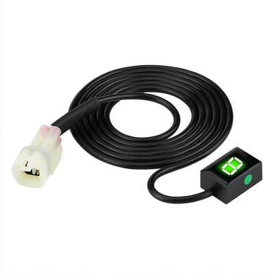 Schakelhendel ECU-stekker - Versnellingsindicator Motorfiets - Versnellingen Aangeven - 6 Versnellingen Digitaal - 162 cm - Zwart