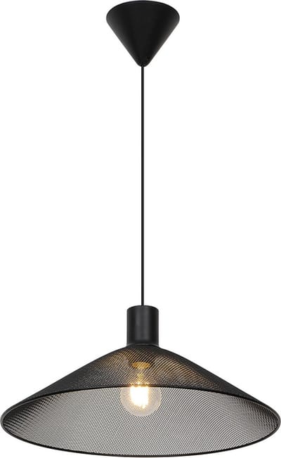 D'Lite Hanglamp Lynck Metaal En Kunststof Mat Zwart | Geschikt Voor 1x E27