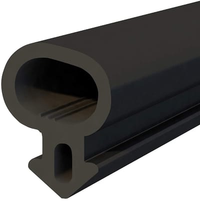DQ-PP raamafdichting, Zwart, 1 meter, S-232 Panorama, PVC-raam, Rubber afdichting Afdichtingsband, Kunststof raamafdichtingen, ALU-profielafdichting Deurafdichting