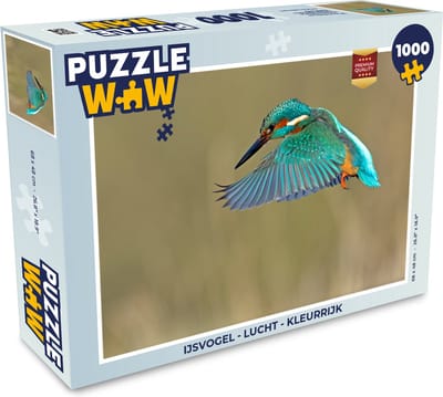 Puzzel IJsvogel - Lucht - Kleurrijk - Legpuzzel - Puzzel 1000 stukjes volwassenen
