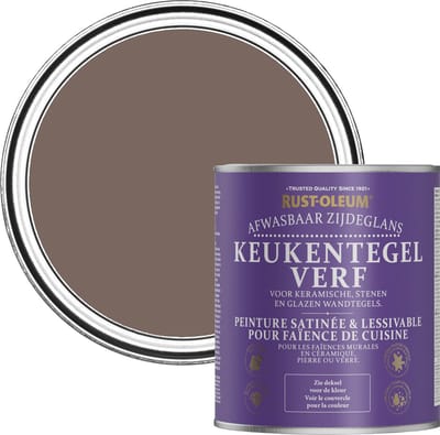 Rust-Oleum Bruin Keukentegelverf Zijdeglans - Oever 750ml