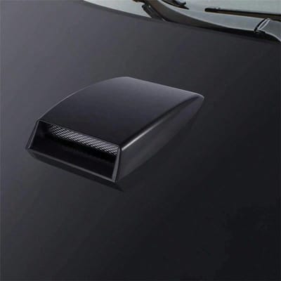 Decoratieve Luchtinlaatkap voor Auto, Universele Luchtstroominlaat Turbo Motorkap Ventilatierooster Scoop Afdekking Sticker Auto Motorkap Ventilatie Scoop Accessoires Black veelkleurig