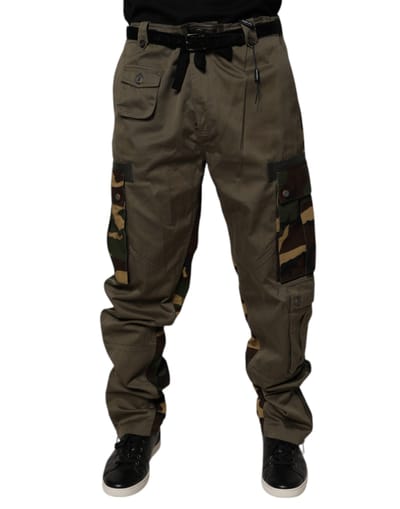 Cargo Broek met Camouflage Detail