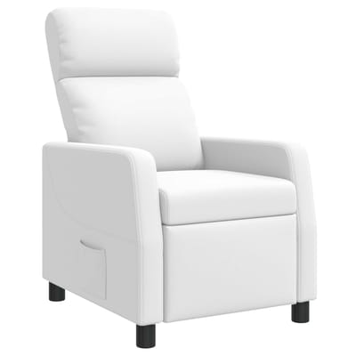 vidaXL - Recliner - Wit - Kunstleer
