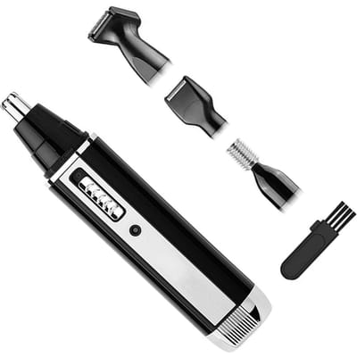 Kit tondeuse à barbe électrique 4 en 1 rechargeable pour hommes, rasoir avec batterie au lithium 300 mAh US PLUG black