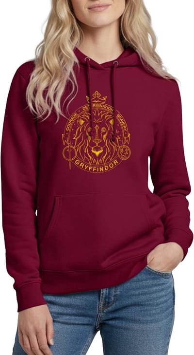 Harry Potter Griffoendor Lineart Hoodie Dames