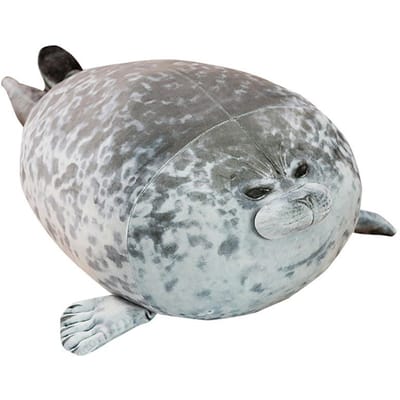 30~80Cm Nieuwe Zelfklevende Pluche Speelgoed Gevuld Waterdier Pop Kawaii Pluche Knuffel Troostend Ultra Zacht Elastisch Pluche 5 Maten About 28cm