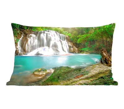 Sierkussens - Kussentjes Woonkamer - 50x30 cm - Bos - Waterval - Natuur