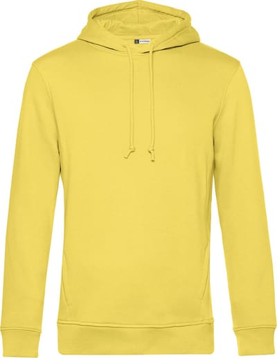 Organic Inspire Hooded° B&C Collectie maat M Yellow Fizz