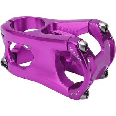 Potence de Vélo en Alliage d'Aluminium ZTTO 31,8 mm Potence Courte pour Vélo de Montagne Vélos de Route Montagne violet