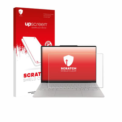 upscreen - Screenprotector voor Lenovo Yoga Slim 7i Ultra Gen 11 Aura Edition 14" - Folie Beschermfolie transparant