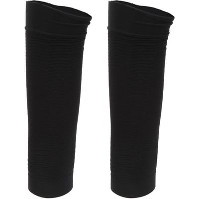 3 Paar Slanke Arm Kuit Verdunnende Elastische Drukhoes Armband Beschermingsuitrusting Zwart