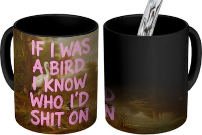 Magische Mok - Foto op Warmte Mokken - Koffiemok - Klassiek - Humor - Roze - Magic Mok - Beker - 350 ML - Theemok