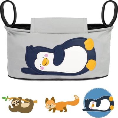 Stroller Organizer Met Wet Wipes Disposer - 12 Motieven - Opbergzak Voor Kinderwagen