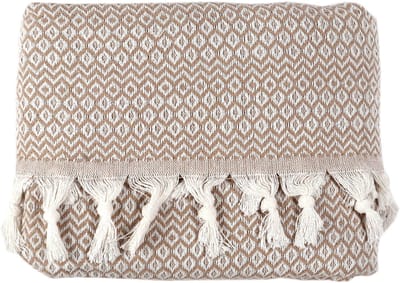 Dailygoods- Sprei 100% Katoen - Omkeerbare Deken - Bankdeken - Fauteuildeken - Zomerdeken - 200 x 230 cm - Huidvriendelijk