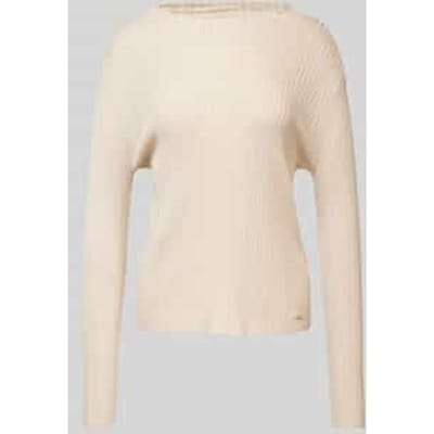 Gebreide pullover met boothals