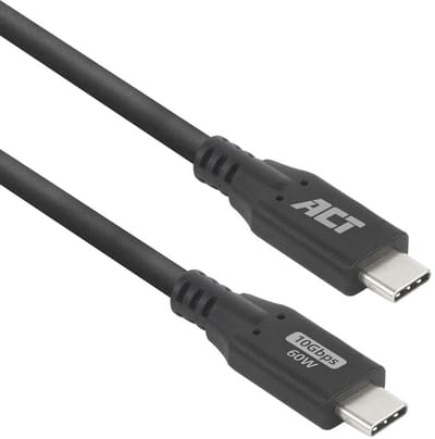 ACT USB 3.0 10Gbps 60W USB Type-C® kabel, 0,5 meter AC7440