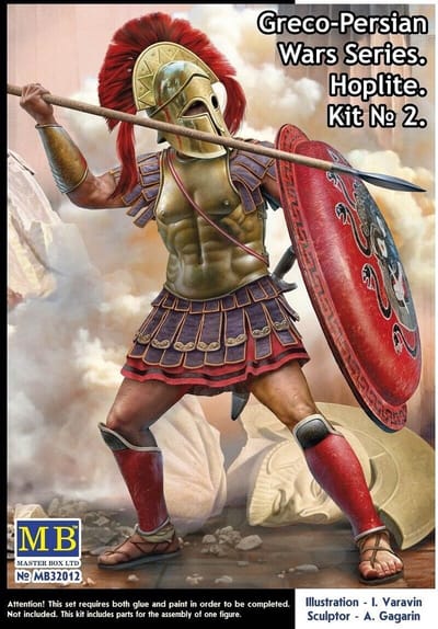 Master Box Modelbouwpakket Militaire voertuigen - 32012 Greco-Persian Wars Series Hoplite - Kit #2 Plastic - 1:32 - Modelbouw