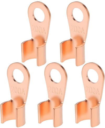 Dailygoods - OT-200A Open-End Koperen Crimp Terminal Lugs - Voor Machines en Scheepsbouw - 5 Stuks - 16-35 mm² - Betrouwbare Verbinding - Ideaal voor...